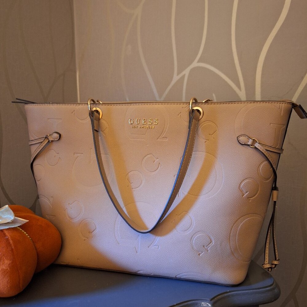 Pink GUESS Tote-Style Bag